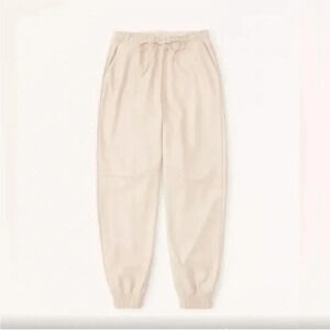 abercrombie & Fitch vegan leather sunday joggers